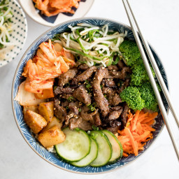 Korean Beef Steak Rice Bowl
