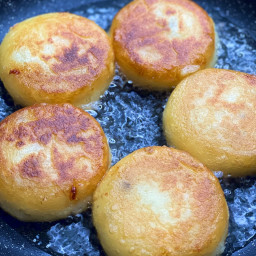 Korean Cheese Potato Pancakes
