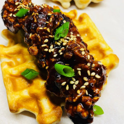 Korean Chicken and Waffles