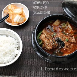 Korean Pork Bone Potato Soup/Stew (Gamjatang)
