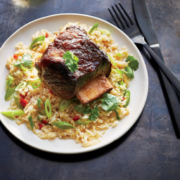 Korean-Style Short Ribs with Chile-Scallion Rice