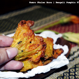 Kumro Phuler Bora |Bengali Pumpkin Flower Fritters