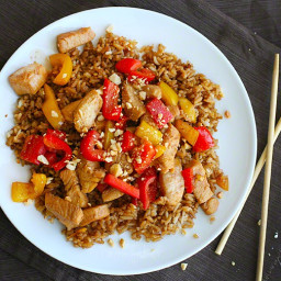 Kung Pao Chicken {healthy asian favorites: steamy kitchen}