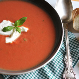 La Madeleine's Tomato-Basil Soup