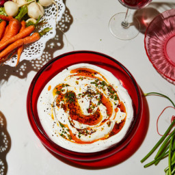 Labneh Dip With Sizzled Scallions and Chile
