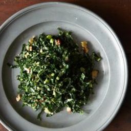 Lacinato Kale and Mint Salad with Spicy Peanut Dressing