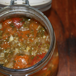Lacto-Fermented Garlicky Salsa