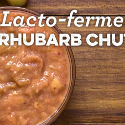Lacto-Fermented Rhubarb Chutney