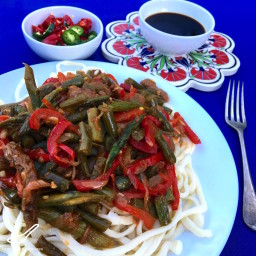 Lagman Recipe Uyghur Noodle Stir Fry (Лагман)