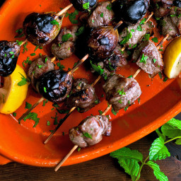 Lamb and Fig Kebabs with Honey and Rosemary