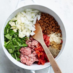 Lamb and Spinach One-Pot Pasta