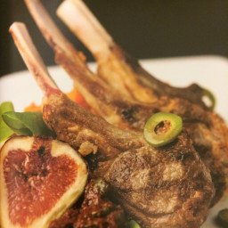 Lamb Chops with Figs and Olives
