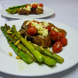 Lamb Chops with Tomato and Feta