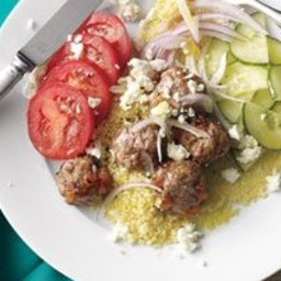 Lamb Meatballs With Couscous and Feta