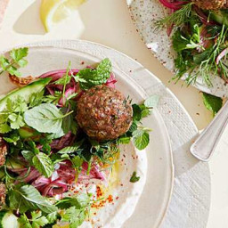 Lamb Meatballs with Cucumbers and Herbs