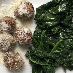 Lamb Meatballs with Kale