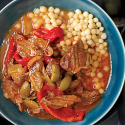 Lamb Ragout with Olives and Peppers