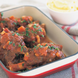 Lamb shank and cannellini bean casserole