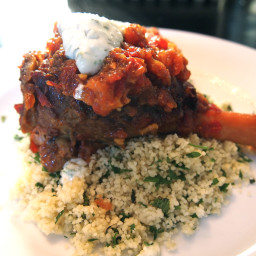 Lamb shank tagine with persian couscous