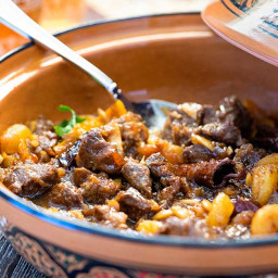 Lamb Tagine with Dates, Apricots and Honey