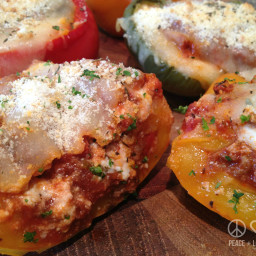 Lasagna Stuffed Peppers – Low Carb, Gluten-Free