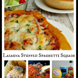 Lasagna Stuffed Spaghetti Squash Recipe