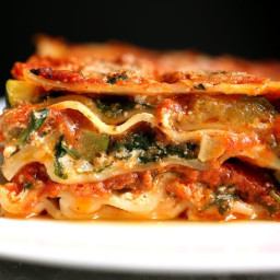 Lasagna With Spinach and Roasted Zucchini