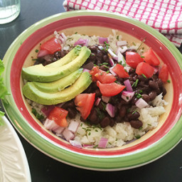 Latin-Inspired Cauliflower “Rice” and Beans