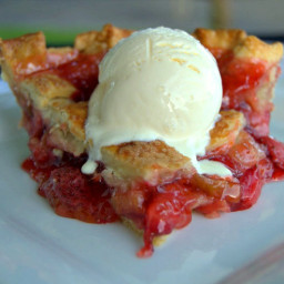 Lattice Strawberry Rhubarb Pie