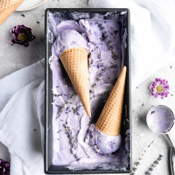 Lavender Earl Grey Ice Cream (No Churn)