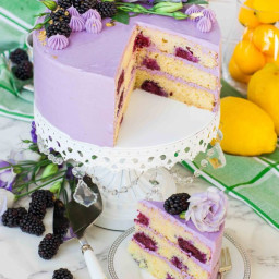 Lavender Lemon Blackberry Cake