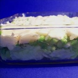 Layered Baby Pea Salad Recipe