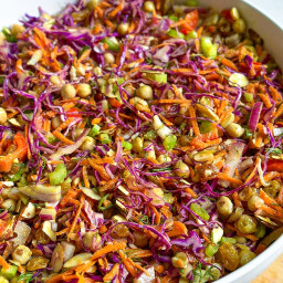 Layered Curry Chickpea Salad