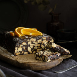 Lazy Cake with Oranges and Cardamom