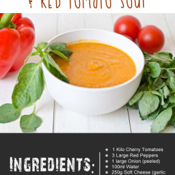 Lazy Soup Maker Red Pepper and Red Tomato Soup