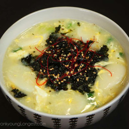 Lazy Tteokguk (Korean Rice Cake Soup)