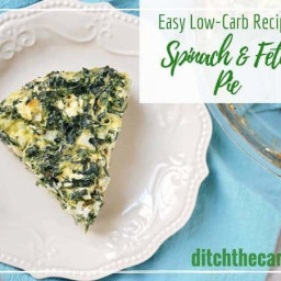 LCHF Spinach And Feta Pie