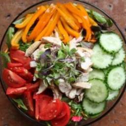 Leafy Green Salad + Light Protien