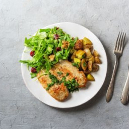 Lean Mean Chicken and Greens with Rosemary Potatoes and Gremolata
