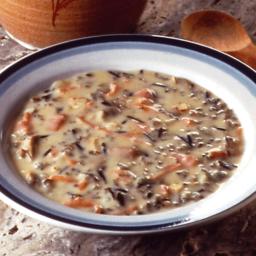 Leeks and Wild Rice Chicken soup