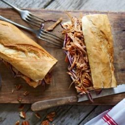 Leftover pulled pork and coleslaw sub recipe