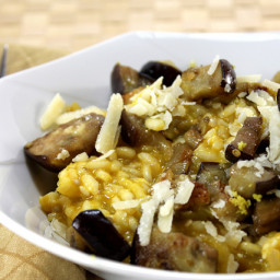 Lemon and Eggplant Risotto by Ottolenghi
