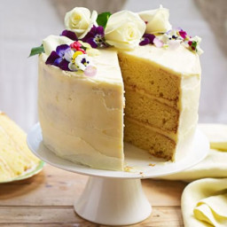 Lemon and elderflower celebration cake