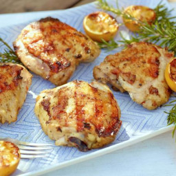 Lemon and Herb Marinated Grilled Chicken Thighs