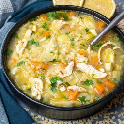 Lemon Artichoke Chicken Soup – Skinny Spatula
