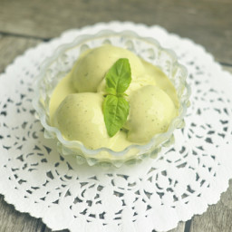 “Lemon Basil Ice Cream”