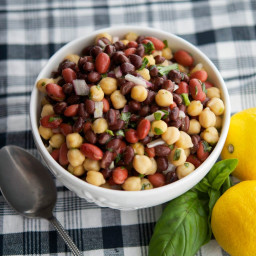 Lemon-Basil Three Bean Salad