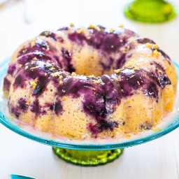 Lemon Blueberry Bundt Cake (+ Lemon Glaze!)