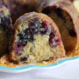 Lemon Blueberry Cake, Perfect For Coffee