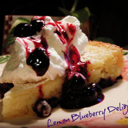 Lemon Blueberry Delight Cream Cheese Cake